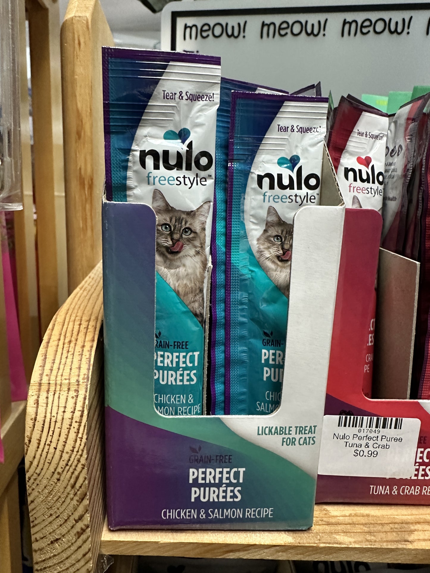 Nulo Perfect Puree Cat Treat, Chicken/Salmon, 1 stick