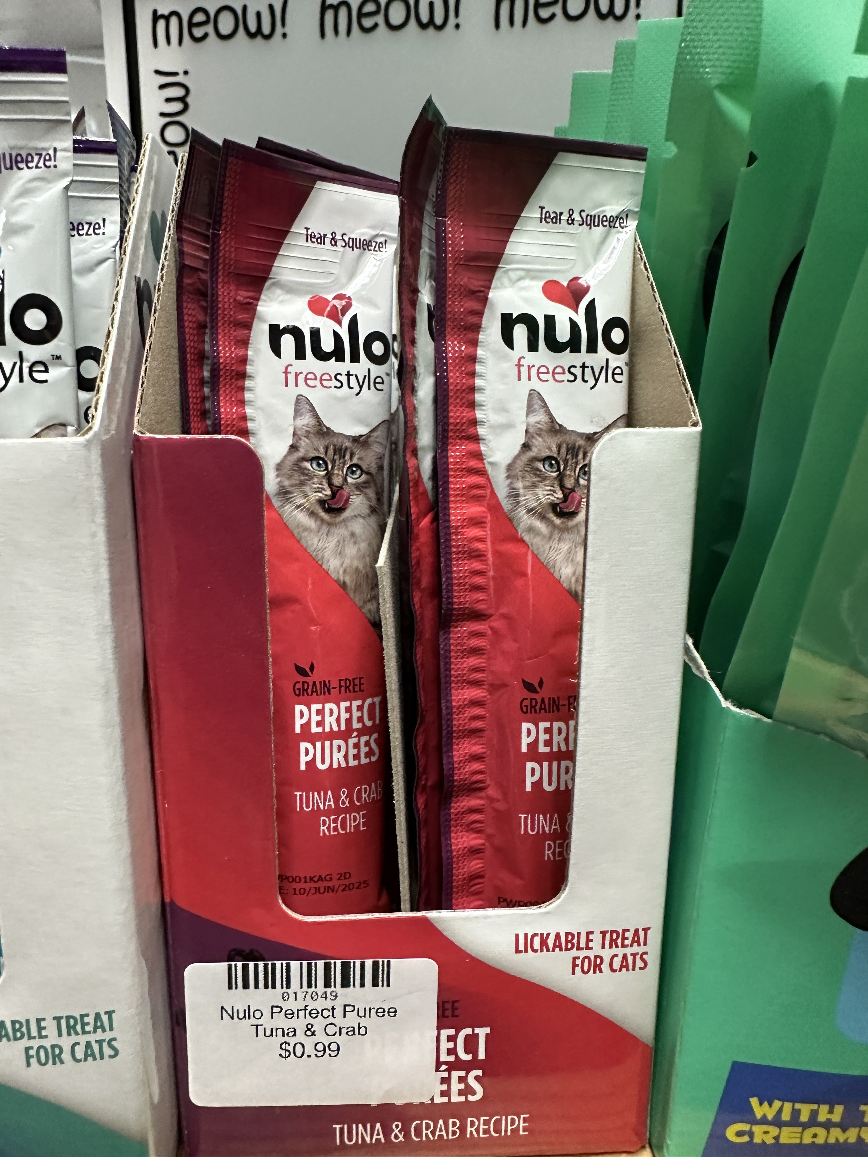 Nulo Perfect Puree Cat Treat Tuna Crab 1 Stick Canine Creek