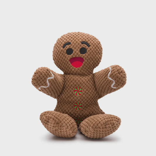 FabDog Dog Toy, Floppy Gingerbread, Large