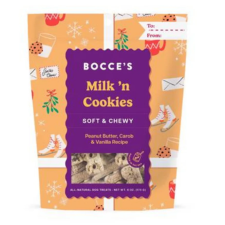 Bocce Dog Treats, Milk N' Cookies, 6oz