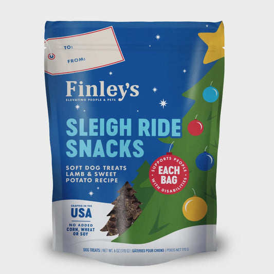 Finley's Sleigh Ride Dog Treats, Lamb/Sweet Pot, 6oz