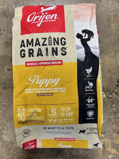 Orijen Amazing Grains Pup 22.5lb