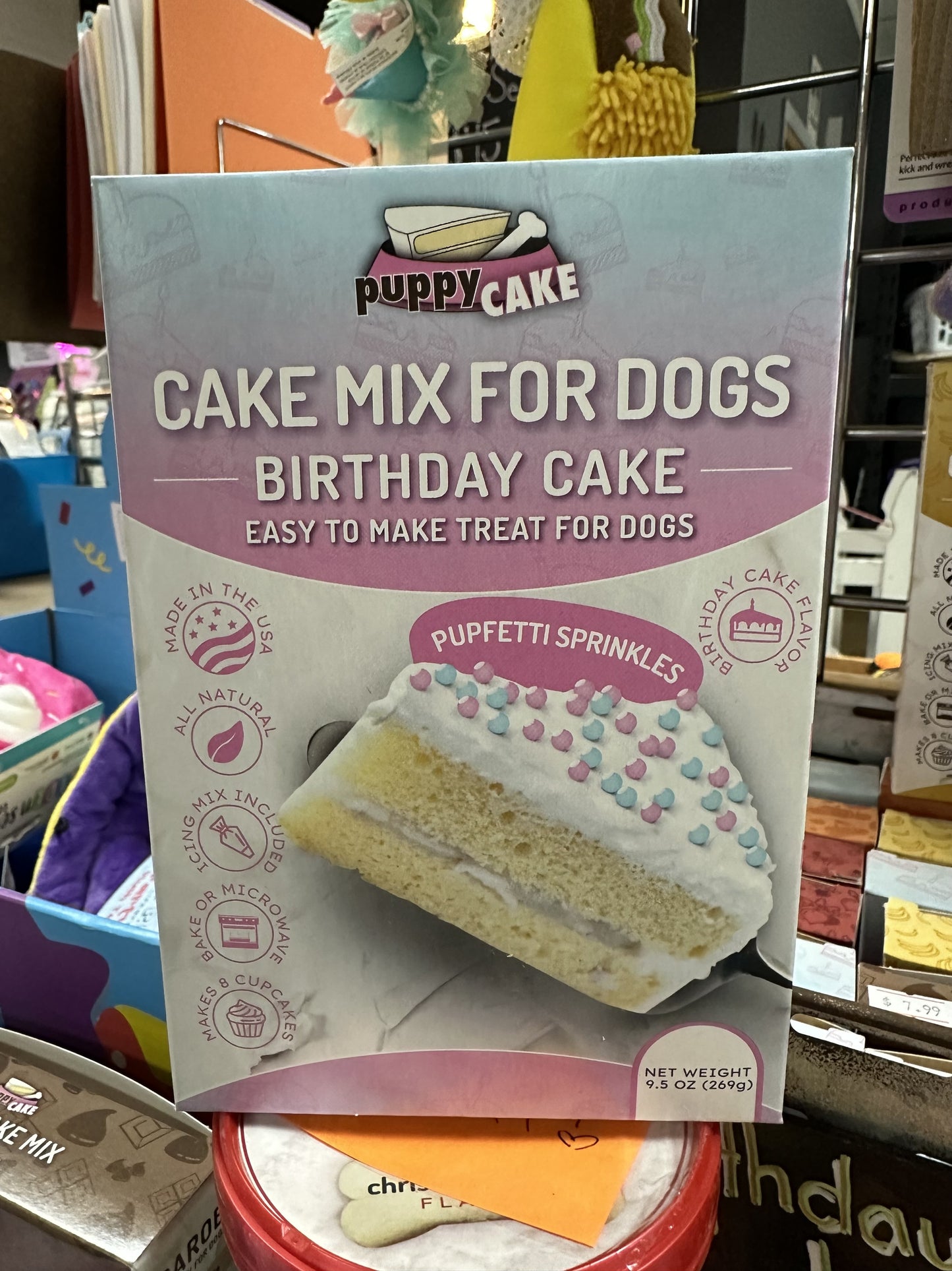 Puppy Cake Mix, Birthday Cake