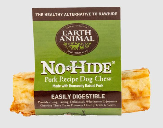 Earth Animal No Hide Pork Chew, Dog Treat, 4in