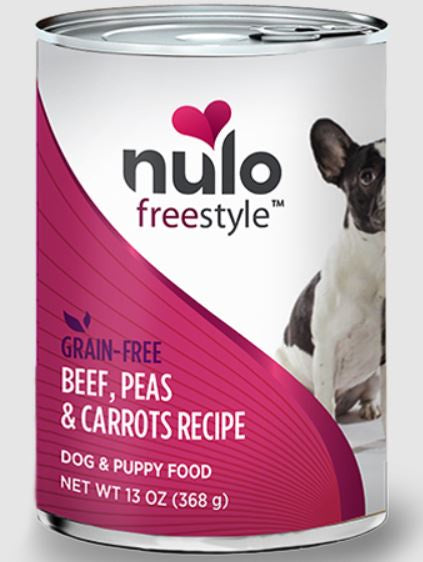 Nulo Dog Food, Grain Free Beef/Pea/Carrot, 13 oz can