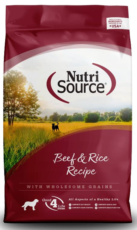 Nutri Source Dog Food, Beef and Rice, 5lb